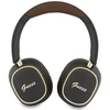 Ausinės Guess Bluetooth ENC Rectangle Metal Script rudos spalvos