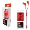 Wire ausinės Jack 3,5 mm JBL C100Si raudona