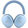 Ausinės „Over-ear“ Guess metalo efekto metalinis script logotipas „Bluetooth“ ENC mėlynos spalvos