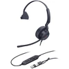 Ausinės Yealink UH44 Mono Teams USB-C/A Laisvų rankų įranga Vielinis Su lankeliu Biuras / skambučių centras USB Type-C / USB Type-A Juoda