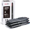 Automatinis tušinukas DELI 4Colour 4 spalvos viename, juodas korpusas