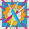 *Automatinis tušinukas Parker Jotter Originals POP ART Trio Lime/SkyBlue/Hot Rožinė Medium Mėlyna, blisteryje