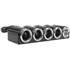 Automobilinis cigarečių degiklio skirstytuvas PNI Lighter 04 12V / 24V 4 išvestys, 2xUSB, LED indikatorius