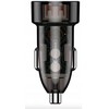 Automobilinis įkroviklis 30W PD USB-C + USB 3.0 Jellico F12 juodos spalvos