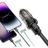Automobilinis įkroviklis 30W USB-C PD + QC3.0 USB Tech-Protect CC30W juodos spalvos