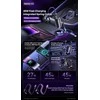 Automobilinis įkroviklis 45W su kabeliu 2in1 USB-C + Lightning Remax Ruichy Series RCC356 juodos spalvos
