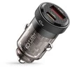 Automobilinis įkroviklis 45W USB-C PD + QC3.0 USB Tech-Protect CC45W juodos spalvos
