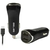 Automobilinis įkroviklis Beline 2xUSB + USB-C 2,1A juodos spalvos