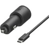 Automobilinis įkroviklis Motorola TurboPower 45W Dual USB-A/USB-C su kabeliu USB-C 1m juodos spalvos