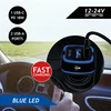 Dunlop automobilinis USB įkroviklis 2x USB A + C