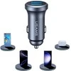 Automobilinis įkroviklis USAMS CC320 Aliuminio 2.4A 2xUSB-A tarnish