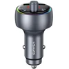 Automobilinis įkroviklis USAMS CC328 30W 1xUSB-A 1xUSB-C Bluetooth FM tarnish