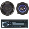 Automobilinis MP3 grotuvas PNI Clementine 8428BT 4x45W + koaksialiniai automobiliniai garsiakalbiai PNI HiFi650, 120W, 16.5 cm