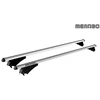 Automobilių stogo skersiniai Menabo Avia, 120 cm, 2 vnt. sidabro spalvos