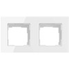 Avatto 2 Socket TS20 light switch frame (baltas)