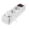 AW-Tools AWTOOLS NAMŲ pratęsimo kabelis, Baltas, 3 LIZDAI, 1,5 m, SU ĮŽEMINIMU, JUNGIKLIU