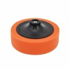 AW-Tools AWTOOLS DISKAS 150mm POLIRAVIMO KEMPINĖ ORANŽINĖ M14 VIDUTINIO KIETUMO