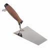 AW-Tools AWTOOLS MŪRININKO KELNĖ TRAPECIJOS FORMOS, NERŪDIJANTIS PLIENAS, 130mm, KORKINĖ RANKENA 1199K