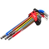 AW-Tools AWTOOLS RAKTAI ŠEŠIAKAMPIAI HEX / 1,5-10,0mm / 9vnt. SPALVOTI SU RUTULINE GALVUTE ILGI Juodas LINE