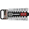 AW-Tools Sukimo galvučių komplektas AWTools AW39019; 1/2''; 8-32 mm; 19 vnt.