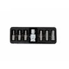 AW-Tools AWTOOLS ŠEŠIAKAMPIAI (IMBUS) ANTGALIAI. 7 vnt. 4-12mm + ADAPTERIS Juodas LINE
