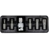 AW-Tools AWTOOLS SPLINE antgaliai 6 vnt. M5-M12 + ADAPTERIS Juodas LINE