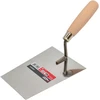 AW-Tools AWTOOLS TRAPECINĖ MENTELE IŠ NERŪDIJANČIO PLIENO 160mm MEDINĖ RANKENA