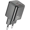 AWEI charger PD65-EU 35W2x USB-C juodos spalvos GaN