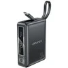 AWEI PowerBank with built-in cableP87K 10000mAh juodos spalvos 30W