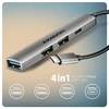 AXAGON ALU STRIP USB-C 4 prievadų šakotuvas | HUE-STC
