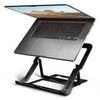 AXAGON STND-LAB Nešiojamas kompiuteris Stand, height-adjustable, foldable, aliuminio – juodas