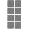 Baldų padukai HAUSHALT, 25×25 mm, pilki, 8 vnt.