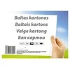 Kartonas SMLT, A4, 300g, 10 lapų , baltas
