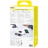 Baseus „A6ac4 Lipow“ 10000mAh 22,5 W išorinė baterija su dviem integruotais laidais (su „A6ac4 Simple USB-A - USB-C 3A 20 cm“ laidu) – balta