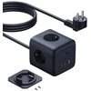 Baseus EnerFill FA11 67W Power Strip, USB-A + USB-C Cube + 3 x EU Socket 1.5m – juodos spalvos