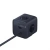 Baseus EnerFill FA11 67W Power Strip, USB-A + USB-C Cube + 3 x EU Socket 1.5m – juodos spalvos