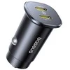 Baseus GoTrip 2 x USB-C 30W Car Charger - juodos spalvos