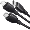 Baseus itin spartus „trys viename“ greitojo įkrovimo laidas USB-A į M+L+C 3.5A 0.8m Cosmic Juodas