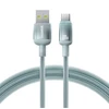 Baseus laidas Discolor USB – USB-C 100W 1m mėlynas-žalias
