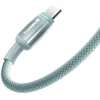 Baseus laidas Discolor USB – USB-C 100W 1m mėlynas-žalias