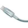 Baseus laidas Discolor USB – USB-C 100W 1m mėlynas-žalias