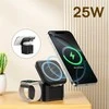 Baseus MagPro 3v1 Magnetic Wireless Charger 25W Cosmic juodos spalvos