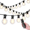 Grandininis pjūklas Bauerkraft Sodo šviesų girlianda, 30 x LED, 20 m, 9 režimai, 9 W