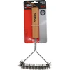 Bbq Line šepečių šepečiai grotelių 30x14 cm su medine rankena