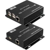 BCS BCS-UTP-4USB-SET(2) vaizdo ir garso signalų ilgintuvas AV siųstuvas ir imtuvas Juoda