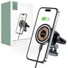Belaidis automobilinis telefono įkroviklis 15W MagSafe Tech-Protect mm15W-V5 juodos spalvos