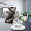 Belaidis įkroviklis 3in1 MagSafe Quick Charge Tech-Protect A35 baltos spalvos