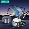 Belaidis įkroviklis 3in1 Usams CD257 Qi2 tarnish