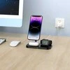 Belaidis magnetinis įkroviklis 3in1 15W telefonams su MagSafe, AirPods, Apple Watch Watch Tech-Protect QI15W A22 baltos spalvos