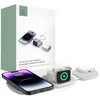 Belaidis magnetinis įkroviklis MagSafe 15W 3in1 iPhone + Apple Watch + AirPods Tech-Protect QI15W-A32 pilkos spalvos